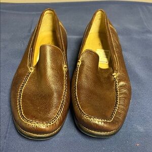 Dockers Men's Brown Leather Slip-On Loafers